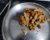 A picture of step 3 of Beetroot bottle gourd burfi.