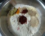 A picture of step 1 of Methi ni bhaji na thepla.