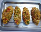 Foto langkah ke 4 dari resep Bruschetta ayam keju.