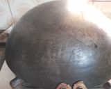 A picture of step 3 of Rumali Roti.