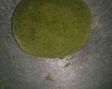 A picture of step 4 of Bathu palak puri with curd.