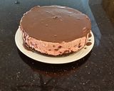 A picture of step 14 of Fresh Cherry No Bake Cheesecake.