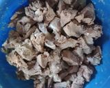 Foto langkah ke 2 dari resep Tumis pete with hati ayam campur oncom saos tiram.