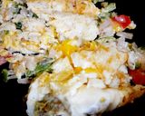 A picture of step 4 of Cheese Egg Veggies Scrambled.