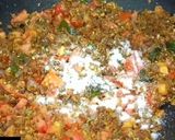 A picture of step 13 of Dhaba style Baingan Masala.