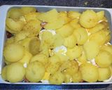 Rakott burgonya Crème Fraîche-sel recept fázis 4 fotója