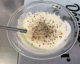 Une image de l'étape 8 de Sauce au yaourt, menthe, citron et ail.