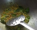 A picture of step 2 of Vatli Dal - Ground Lentil stir fry.