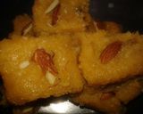A picture of step 7 of Navratri special coconut sweet.
