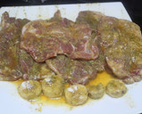Foto del paso 7 de la receta: Cabezada de cerdo y rodajas de plátano rebozadas