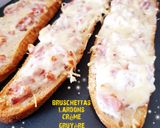 Une image de l'étape 3 de Bruschettas maroilles / bruschettas lardons crème gruyère 😋.