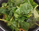 A picture of step 3 of Spinach with Chickpeas and Potatoes.