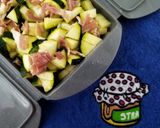 Foto del paso 1 de la receta: Calabacín con jamón serrano en el microondas