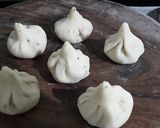 A picture of step 4 of Bappa special Dryfruit modak.