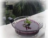 A picture of step 2 of Jamun slush.