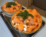 Une image de l'étape 7 de Melon charentais à la feta et menthe du jardin.