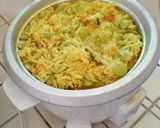 A picture of step 5 of Masoor dal lima beans rice.