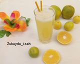 A picture of step 4 of Orange lemon shake up.