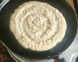 A picture of step 4 of Lobia Chilla.