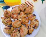 Hình bước làm 3 của món Giò sống trộn nấm hương chiên