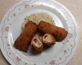 Sajtos krémmel töltött sonka recept fázis 3 fotója