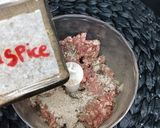 A picture of step 3 of Burghul kabab.