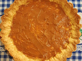 Tarta de duraznos con crema