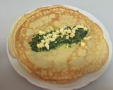 Foto del paso 5 de la receta: Panqueques relleno de espinacas