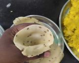 A picture of step 2 of Aloo samosa.