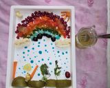 A picture of step 6 of Rainbow fruit salad with honey.
