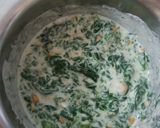 A picture of step 4 of Palak raita.