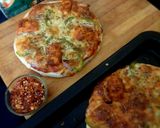 A picture of step 9 of Paneer pizza.