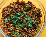 A picture of step 4 of Sprouted math masala.