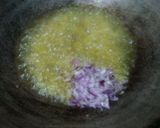A picture of step 2 of Mushroom Matar curry.