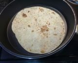 A picture of step 1 of Roti wrap.