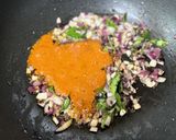 A picture of step 6 of Raw Banana Curry.