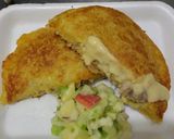 Foto del paso 10 de la receta: Arepa🫓de maiz🌽rellena de pollo🍗piña🍍y queso🧀🥯