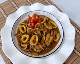 Gambar langkah 5 resipi Sotong Berlado.