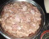 A picture of step 1 of Mutton semi gravy.