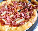 Foto langkah ke 8 dari resep Pizza meat lover panggang (pakai oven tangkring + tips).