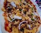 A picture of step 12 of Chicken cheesy pizza.
