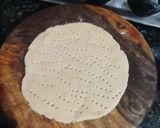 A picture of step 11 of Desi style Chhole Achhari piza.