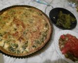Une image de l'étape 1 de Quiche au èpinard.
