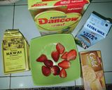 Foto langkah ke 2 dari resep Strawberry Smoothies Cream Cheese.