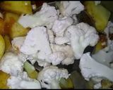 A picture of step 4 of ALOO ghobi.