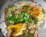 A picture of step 3 of Soya chunks and potato filled appam recipe.