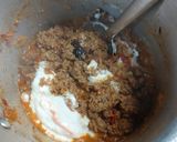A picture of step 3 of Mutton mince do pyaza.