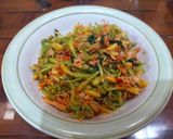 Foto langkah ke 4 dari resep Tumis bunga pepaya.