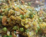 A picture of step 2 of Cabbage peas.
