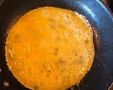 A picture of step 3 of Gyro feta omelette tortilla.